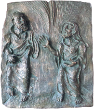 opera in bronzo di Marco Morelli, scultore poeta filosofo sacerdote